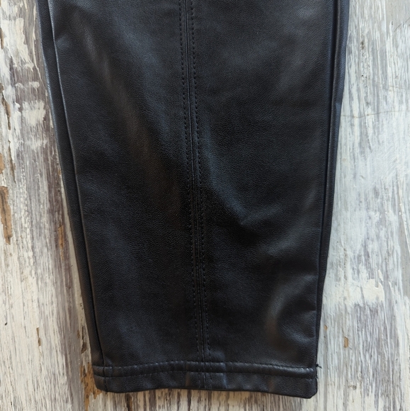 Aritzia Babaton Mace Pant Black Vegan Leather Women's 12 - Picture 5 of 9